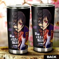 Lelouch Lamperouge Tumbler Cup Custom Code Geass Anime Car Accessories
