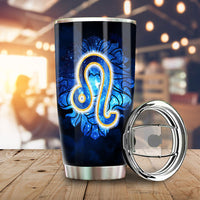 Leo Tumbler Cup Custom Name Zodiac Car Interior Accessories