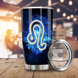 Leo Tumbler Cup Custom Name Zodiac Car Interior Accessories