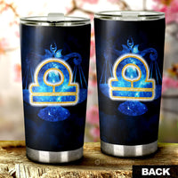 Libra Tumbler Cup Custom Name Zodiac Car Interior Accessories