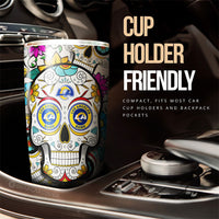 Los Angeles Rams Tumbler Cup Custom Sugar Skull Car Accessories