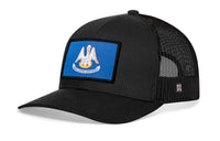 Louisiana Flag Trucker Hat  |  Black Louisiana Flag Snapback