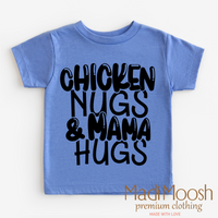 Chicken Nugs And Mama Hugs Shirt - Cute Kids Tee