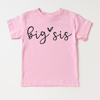 Big Sis Sister Siblings Family Shirt - Sister Tee