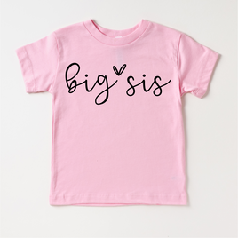 Big Sis Sister Siblings Family Shirt - Sister Tee