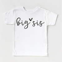 Big Sis Sister Siblings Family Shirt - Sister Tee