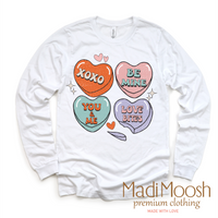XOXO Candy Hearts Valentine Shirt - Valentine Tee