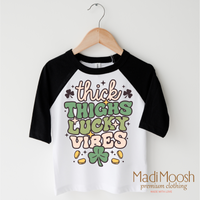 Thick Thighs Lucky Vibes St. Patrick's Day Shirt - St. Patrick's Day Tee