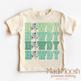 Howdy Western St. Patrick's Day  Shirt - Kids St Patrick's Day Tee