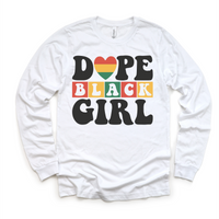 Dope Black Girl Black History Shirt - Juneteenth Kids & Adult Tee