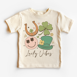 Lucky Vibes St. Patrick's Day Shirt - Lucky Clover Kids & Adult Tee