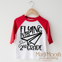 Flying Into 2nd Grade Back To School Shirt - School Shirt