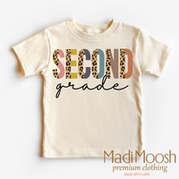 Second Grade Leopard Shirt - Back To School