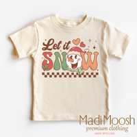 Let It Snow Christmas Shirt - Snowman Tee