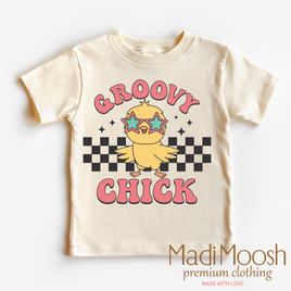 Groovy Chick Easter Shirt - Retro Easter Chicken Tee