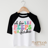 Oh For Peeps Sake Easter Bunny Shirt - Kids Easter Tee