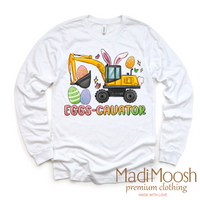 Excavator Easter Shirt - Eggs Cavator Easter Tee