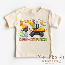 Excavator Easter Shirt - Eggs Cavator Easter Tee