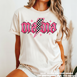 Mama Lightning Bolt Tee - Printed On Comfort Color