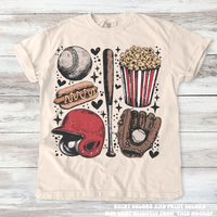 Retro Baseball Shirt - Printed On Comfort Colors