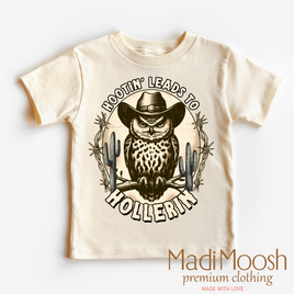 Hootin Leads To Hollerin Western Shirt - Funny Owl Tee