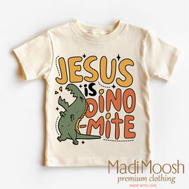 Jesus Is Dinomite Christian Shirt - Dinosaur Tee