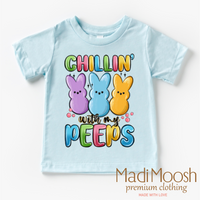 Chillin With My Peeps Easter Shirt - Kids Easter Tee