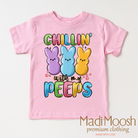 Chillin With My Peeps Easter Shirt - Kids Easter Tee