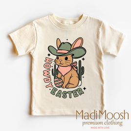 Howdy Easter Bunny Western Shirt - Kids Western Tee
