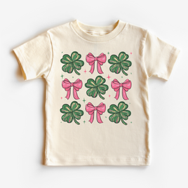Clovers And Bows St. Patrick's Day Shirt - St. Patrick's Day Kids & Adult Tee