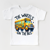 The Wheels On The Bus School Shirt - Kids School Tee