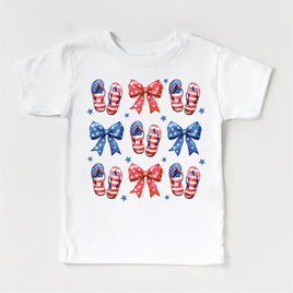 Flip Flops And Bows 4th Of July Shirt - Independence Day Tee