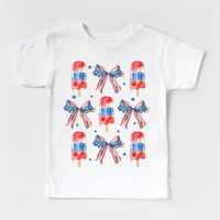 Ice Cream And Bows July 4th  Shirt - Independence Day Tee