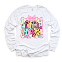 Girls 5th grade School Shirt - Back To School Tee