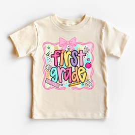Girls 1st Grade School Shirt - Back To School Tee