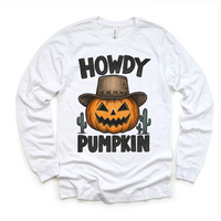 Howdy Pumpkin Western Halloween Shirt - Halloween Tee