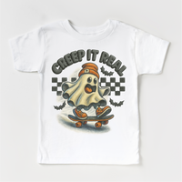 Creep It Real Skateboard Ghost Halloween Shirt - Halloween Tee