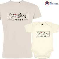 Christmas Squad Dad and Child Organic Cotton family Set (Set of 2)