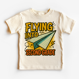 Flying Into Second Grade Back To School Shirt | First Day Of School Tee
