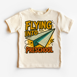 Flying Into Preschool Back To School Shirt | First Day Of School Tee