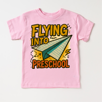 Flying Into Preschool Back To School Shirt | First Day Of School Tee