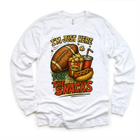 I'm Just Here For The Snacks Football Shirt - Football Tee - MZ48