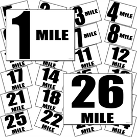 Mile Marker Set (26 Signs Total)
