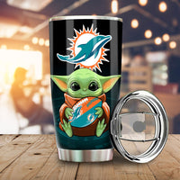 Miami Dolphins Tumbler Cup Custom Car Accessories For Fan