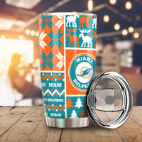 Miami Dolphins Tumbler Cup Custom Ugly Style Car Accessories