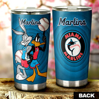 Miami Marlins Tumbler Cup Custom Car Accessories
