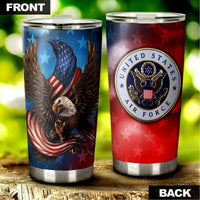 Military US Airforce Personalized Tumbler Stainless Steel