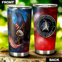 Military US Space Force Personalized Tumbler Stainless Steel