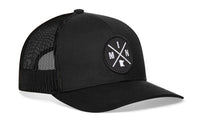 Minnesota Trucker Hat  |  Black MIN X Snapback