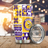 Minnesota Vikings Tumbler Cup Custom Ugly Style Car Accessories